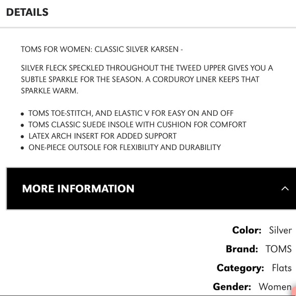 Tom’s Classic Silver Karsen slip-on shoes - Picture 8 of 9